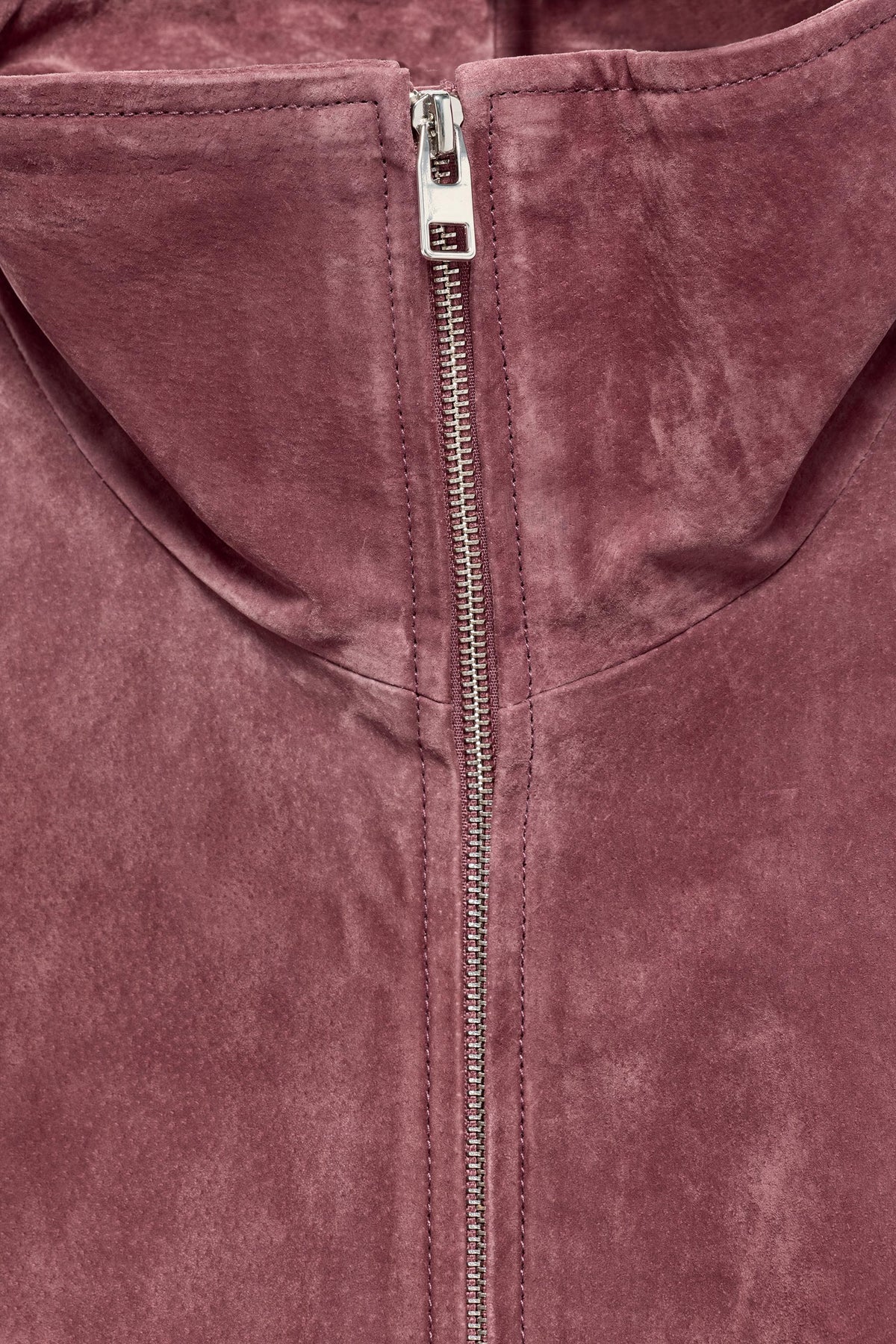Nelia-Veste Daim Délavé Rose