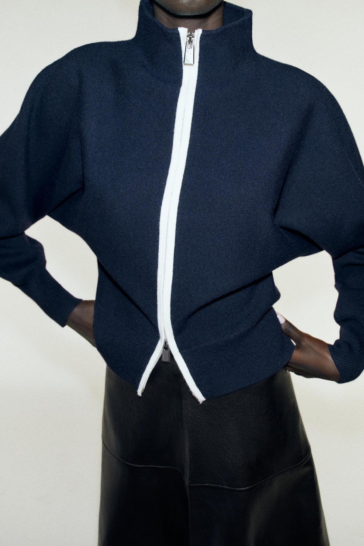 Nelia-Marine Zip Jacket