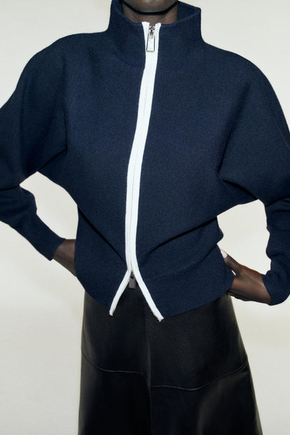 Nelia-Marine Zip Jacket