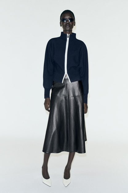 Nelia-Marine Zip Jacket