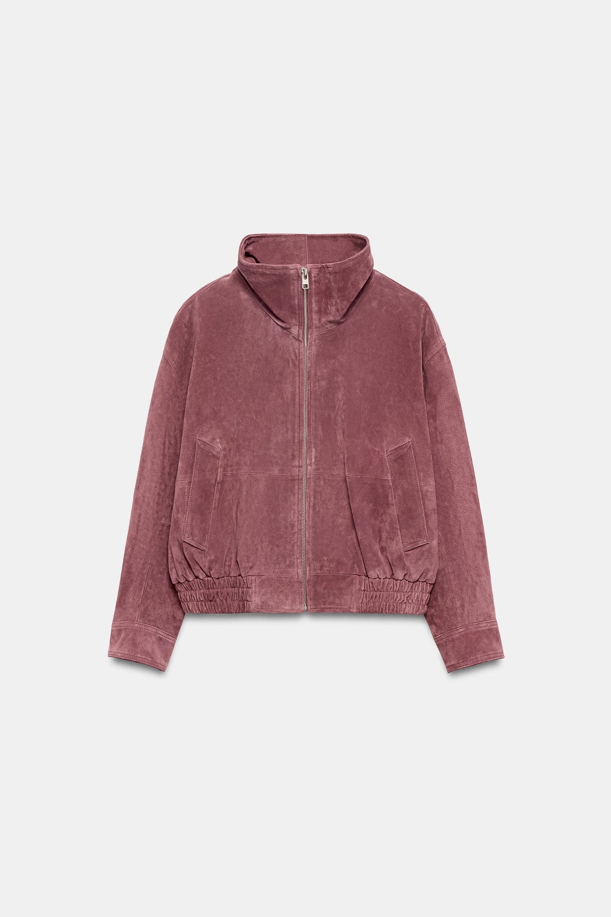 Nelia-Veste Daim Délavé Rose