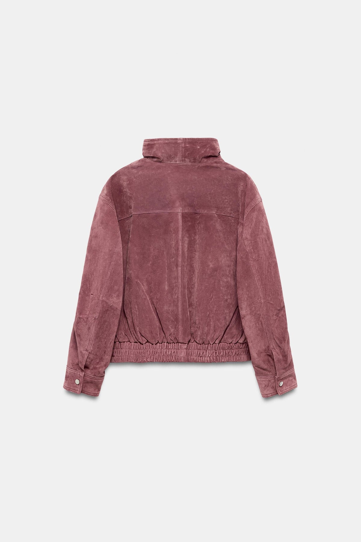 Nelia-Veste Daim Délavé Rose