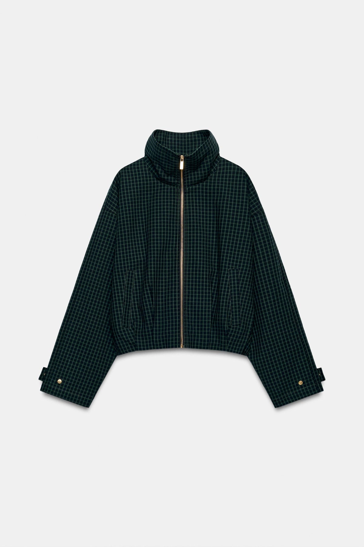 Nelia-Veste Carreaux Vert Sapin