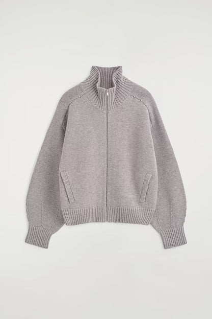 Nelia-Veste Col Montant en Laine