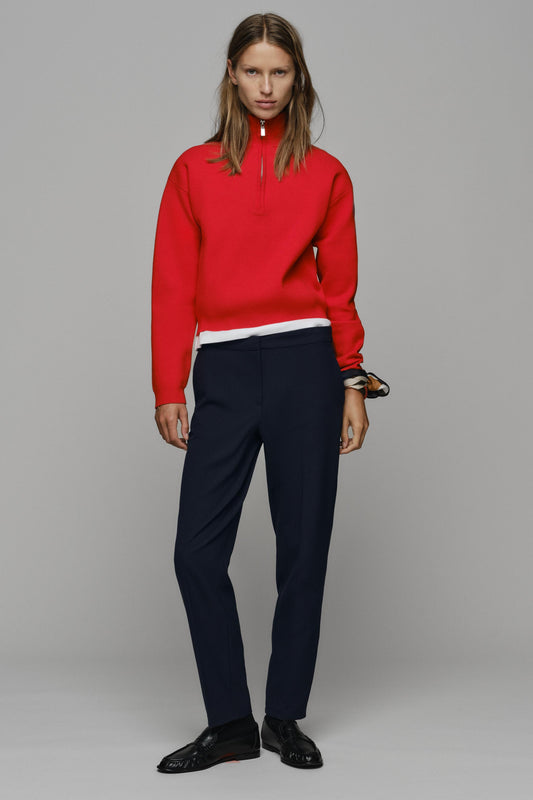 Nelia-Pull En Maille Zippé