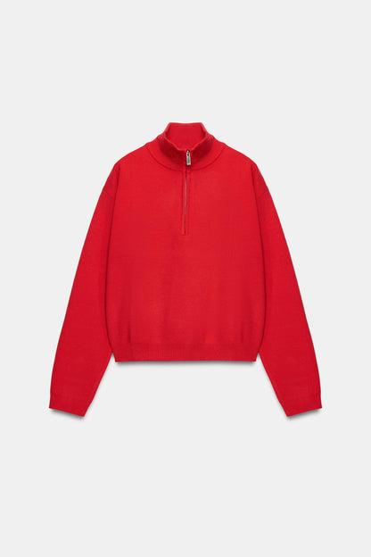 Nelia-Pull En Maille Zippé