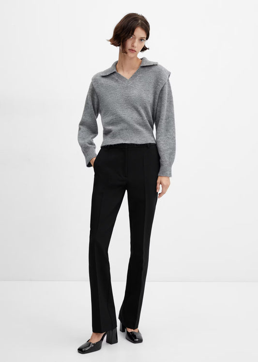 Nelia-Pull Cachemire Gris