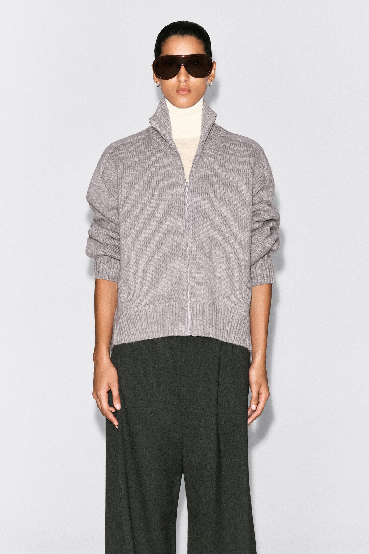 Nelia-Veste Col Montant en Laine