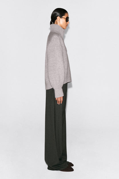 Nelia-Veste Col Montant en Laine