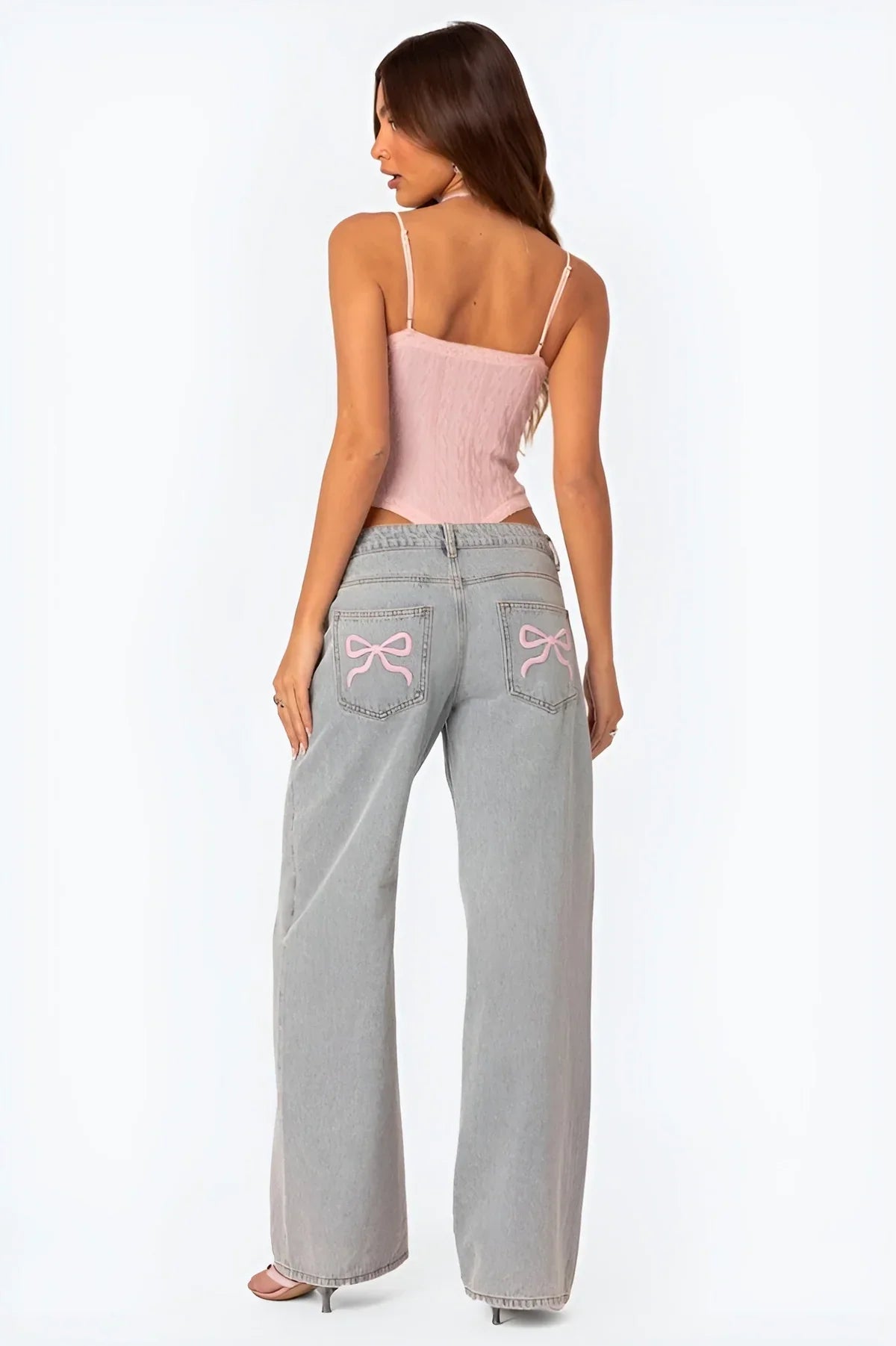 Jean Blush Bow