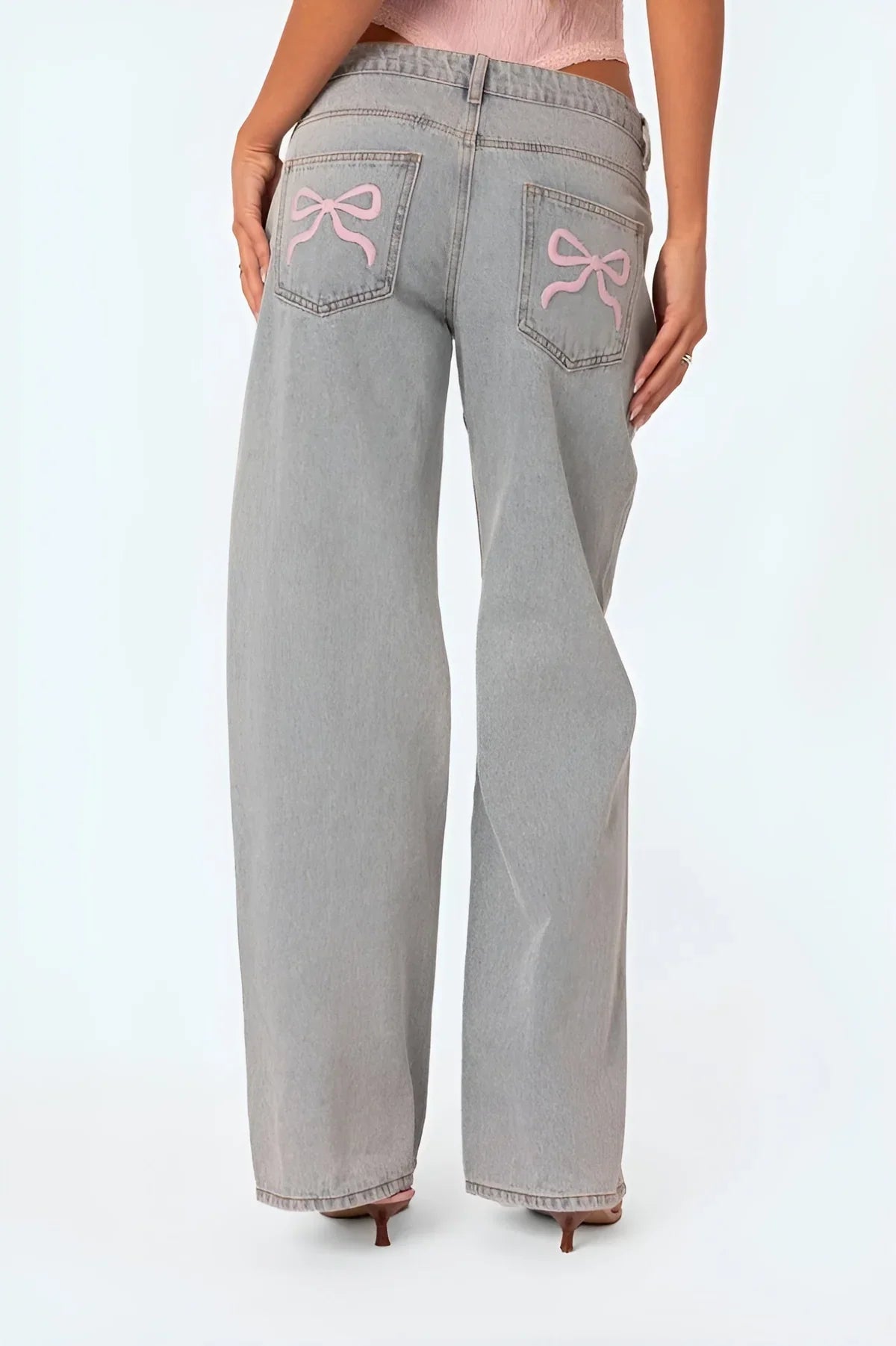 Jean Blush Bow