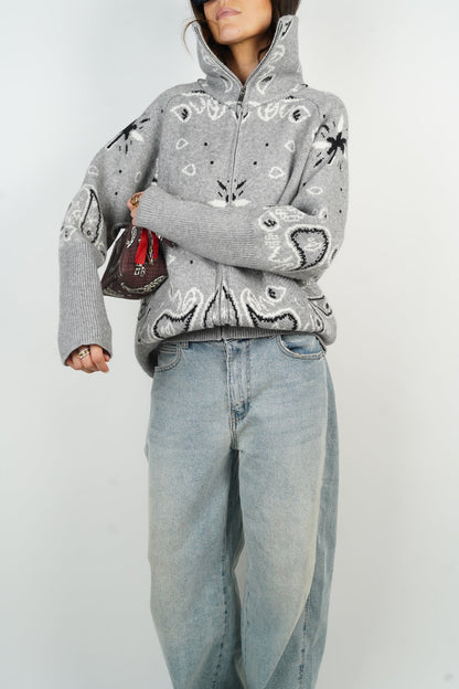 Nelia-Gilet Bandana En Laine
