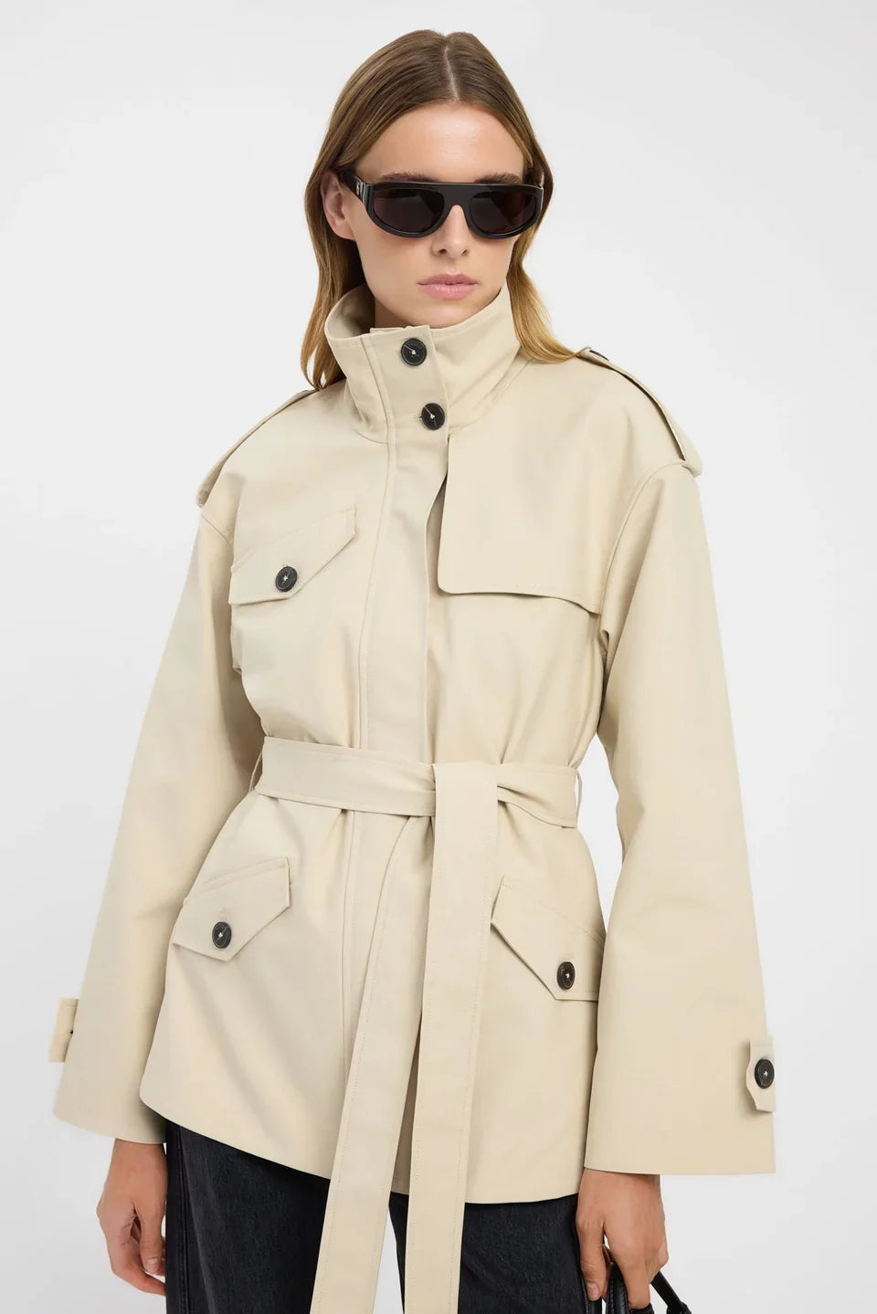 Manteau ceinturé