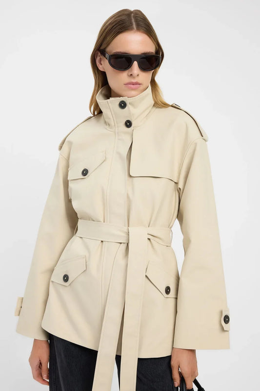 Manteau ceinturé