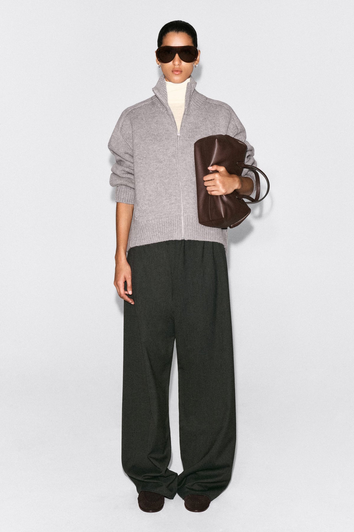 Nelia-Veste Col Montant en Laine