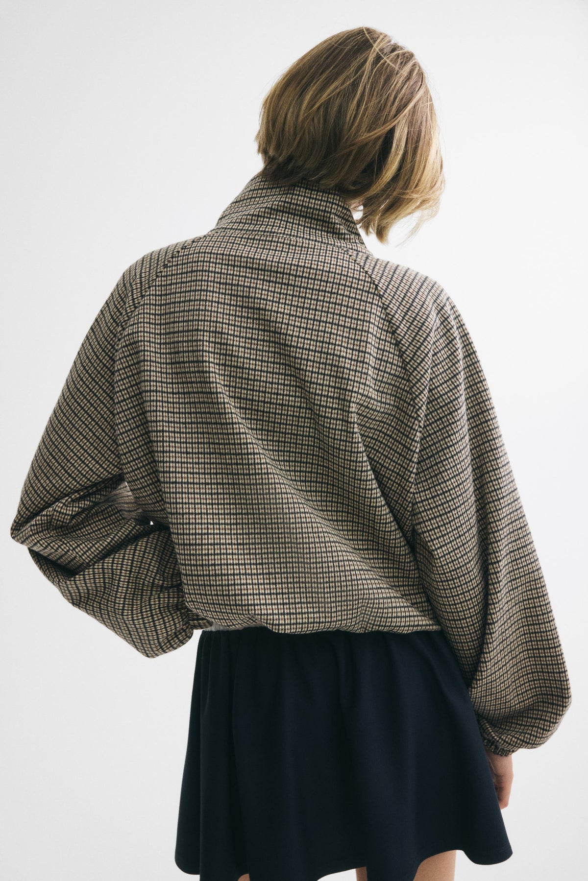 Nelia-Veste Carreaux Beige